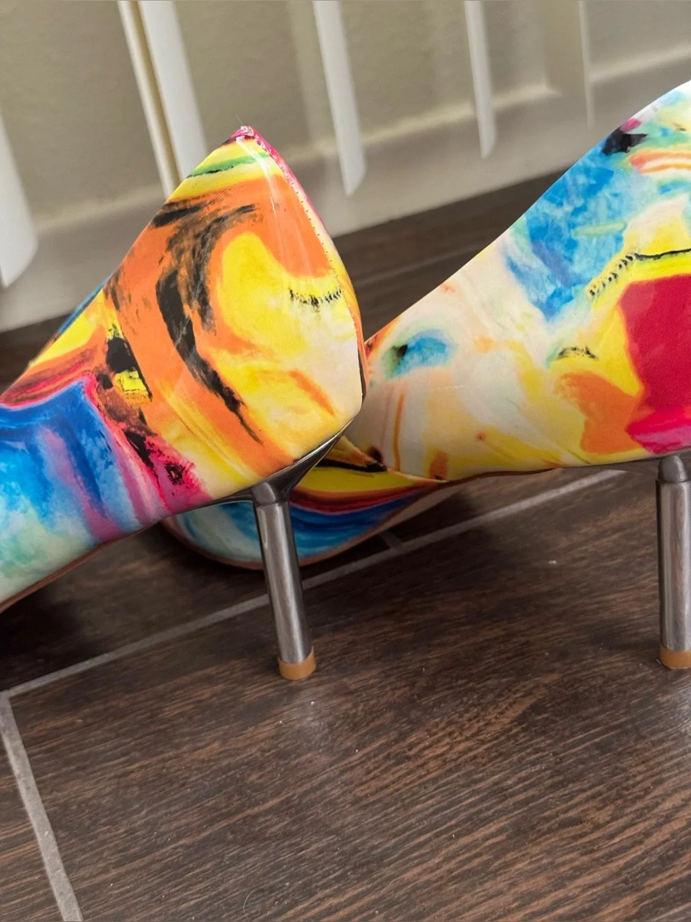 Pointed Toe Gradient Stone Stiletto Pumps NWOT SZ 15